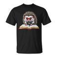 Reading Book Hedgehog T-Shirt
