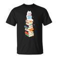 Reading Cute Cat Read Colorful Books Reader Women Men Kids T-Shirt Reading Cute Cat Read Colorful Books Reader Women Men Kids T-Shirt