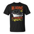 Reading Is My Favorite Sport Bookworm Book Reading T-Shirt