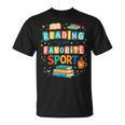 Reading Is My Favorite Sport Colorful Books Readers Teachers T-Shirt Reading Is My Favorite Sport Colorful Books Readers Teachers T-Shirt