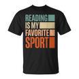 Reading Is My Favorite Sport Reader Book Worm T-Shirt Reading Is My Favorite Sport Reader Book Worm T-Shirt