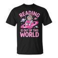Reading Is Out Of This World Astronaut Reading Book Space T-Shirt Reading Is Out Of This World Astronaut Reading Book Space T-Shirt