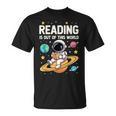 Reading Is Out Of This World Cute Astronaut Books Lover T-Shirt