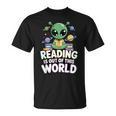 Reading Is Out Of This World Space Book Lover Bookworm T-Shirt