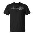 Reading Worm Novel Author Heartbeat Heartfreqence Books T-Shirt
