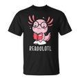 Readolotl Cute Axolotl Book Lover T-Shirt