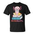 Readolotl Cute Read Axolotl Book Lover Librarian Bookworm T-Shirt