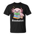 Readsalotl Axolotl Book Reading T-Shirt