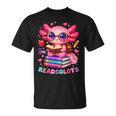 Readsolotl Axolotl Reading Book Lover Teacher Kids T-Shirt