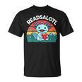 Readsolotl Read Book Axolotl Shirt Salamander Boys Girl Kids T-Shirt