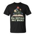 Rebel Reader Librarian Banned Book Bookworm Ban Ignorance Not Books Adults & Kids - Small Short Sleeve V-Neck Classic Fit T-Shirt Rebel Reader Librarian Banned Book Bookworm Ban Ignorance Not Books Adults & Kids - Small Short Sleeve V-Neck Classic Fit T-Shirt