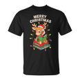 Reindeer Merry Christmas Books Matching Men Women Kids T-Shirt Reindeer Merry Christmas Books Matching Men Women Kids T-Shirt