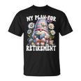 Retired Teacher Gnome Reading A Book Retirement Plan T-Shirt Retired Teacher Gnome Reading A Book Retirement Plan T-Shirt
