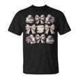 Retro Coquette Bows Book Coffee Bookworm Librarian Book Nerd T-Shirt