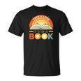 Retro Open Book Rainbow Reading Graphic T-Shirt