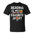 Retro Reading Is My Favorite Sport Basketball World Book Day T-Shirt