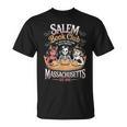Retro Salem Book Club Bookish Witchy Spooky Halloween T-Shirt