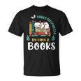 Saying About Books Easily Distracted By Cats And Books T-Shirt