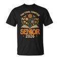 Senior 2026 Final Chapter Retro Book Lover Last First Day T-Shirt
