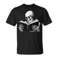 Skeleton Reading Book Bookworm Reader Bookish Halloween T-Shirt