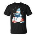 Snowman Reading Book Lover Librarian Reading T-Shirt Snowman Reading Book Lover Librarian Reading T-Shirt
