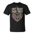 Soft Heart Dark Shelf Dark Romance Book Lover Goth Reading T-Shirt Soft Heart Dark Shelf Dark Romance Book Lover Goth Reading T-Shirt