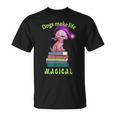 Sophie Magic Wand Dog Wizard Books T-Shirt