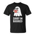 Sorry Im Boooked Reading Ghost Book Meme T-Shirt