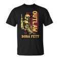 Star Wars The Book Of Boba Fett Outlaw Color Pop T-Shirt Star Wars The Book Of Boba Fett Outlaw Color Pop T-Shirt