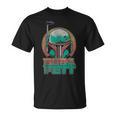 Star Wars The Book Of Boba Fett Vintage Helmet Logo V-2 T-Shirt