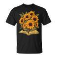 Sunflowers Flowers Book Floral T-Shirt
