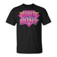 Super Aunt Superhero Grandmother Comic Book Matching T-Shirt
