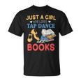 Tap Dancer Girl Who Loves Tap Dance & Books T-Shirt