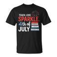 Teaching Love 4th Of July Teacher American Flag Books Party T-Shirt Teaching Love 4th Of July Teacher American Flag Books Party T-Shirt