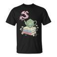 Teapot Dragon Books RPG Cozy Gamer Fantasy Tea Lover T-Shirt
