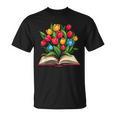 Tulips Flowers Book Floral T-Shirt Tulips Flowers Book Floral T-Shirt