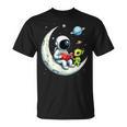 UFO Alien Astronaut Reading Book In Space T-Shirt