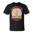 Unearth a Story 2026 Summer Reading Program Flowers Book T-Shirt