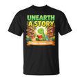 Unearth A Story Dinosaur Summer Reading 2026 Books T-Shirt Unearth A Story Dinosaur Summer Reading 2026 Books T-Shirt