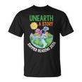 Unearth A Story Summer Reading Program 2026 Animals Book T-Shirt