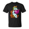 Unicorn Librarian For A Teacher Reading Book In School T-Shirt Unicorn Librarian For A Teacher Reading Book In School T-Shirt