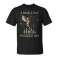 Vintage A Book a Day Keeps Reality Away Spicy Book Readers T-Shirt Vintage A Book a Day Keeps Reality Away Spicy Book Readers T-Shirt