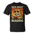 Vintage Cheetah Reading Book Wild About Reading Shirts Boys T-Shirt Vintage Cheetah Reading Book Wild About Reading Shirts Boys T-Shirt