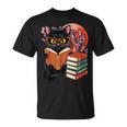 Vintage Japanese Cat Book Lovers Librarian Dad Teacher T-Shirt Vintage Japanese Cat Book Lovers Librarian Dad Teacher T-Shirt
