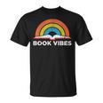 Vintage Retro Book Vibes Rainbow For Reading Lovers T-Shirt Vintage Retro Book Vibes Rainbow For Reading Lovers T-Shirt