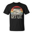 Vintage Retro Get Lit With Books Book Reading Lover T-Shirt Vintage Retro Get Lit With Books Book Reading Lover T-Shirt