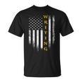 Vintage USA American Flag Writing Book Write Writer Women Kids Men T-Shirt Vintage USA American Flag Writing Book Write Writer Women Kids Men T-Shirt