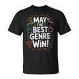 Whimsical Book Genre Battle T-Shirt Whimsical Book Genre Battle T-Shirt