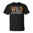 Wild About Reading Book Animal Children's Book Teacher T-Shirt