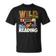 Wild About Reading Book Lover Bookworm Library Day T-Shirt Wild About Reading Book Lover Bookworm Library Day T-Shirt